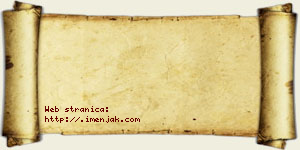 Anđela Velinović vizit kartica